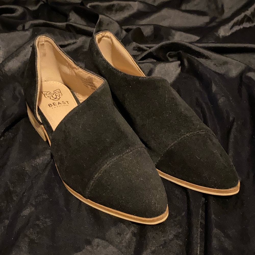 Black suede size 6.5 no box new